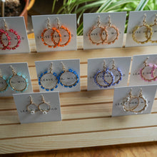 Load image into Gallery viewer, Garden Party Hoops - Full Floral wrap