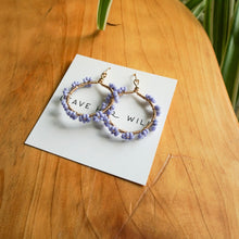 Load image into Gallery viewer, Garden Party Hoops - Full Floral wrap