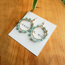 Load image into Gallery viewer, Garden Party Hoops - Full Floral wrap