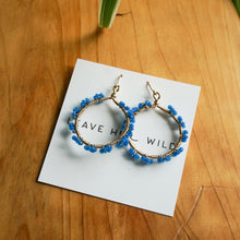 Load image into Gallery viewer, Garden Party Hoops - Full Floral wrap