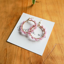 Load image into Gallery viewer, Garden Party Hoops - Full Floral wrap