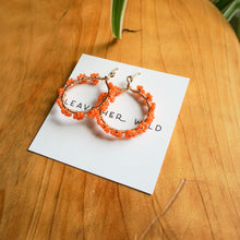 Load image into Gallery viewer, Garden Party Hoops - Full Floral wrap