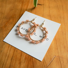 Load image into Gallery viewer, Garden Party Hoops - Full Floral wrap