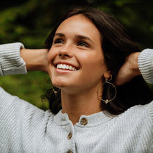 Load image into Gallery viewer, Harley Herkimer Diamond Hoops