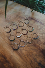 Load image into Gallery viewer, Gemstone Hoops