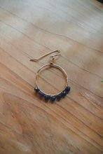 Load image into Gallery viewer, Gemstone Hoops