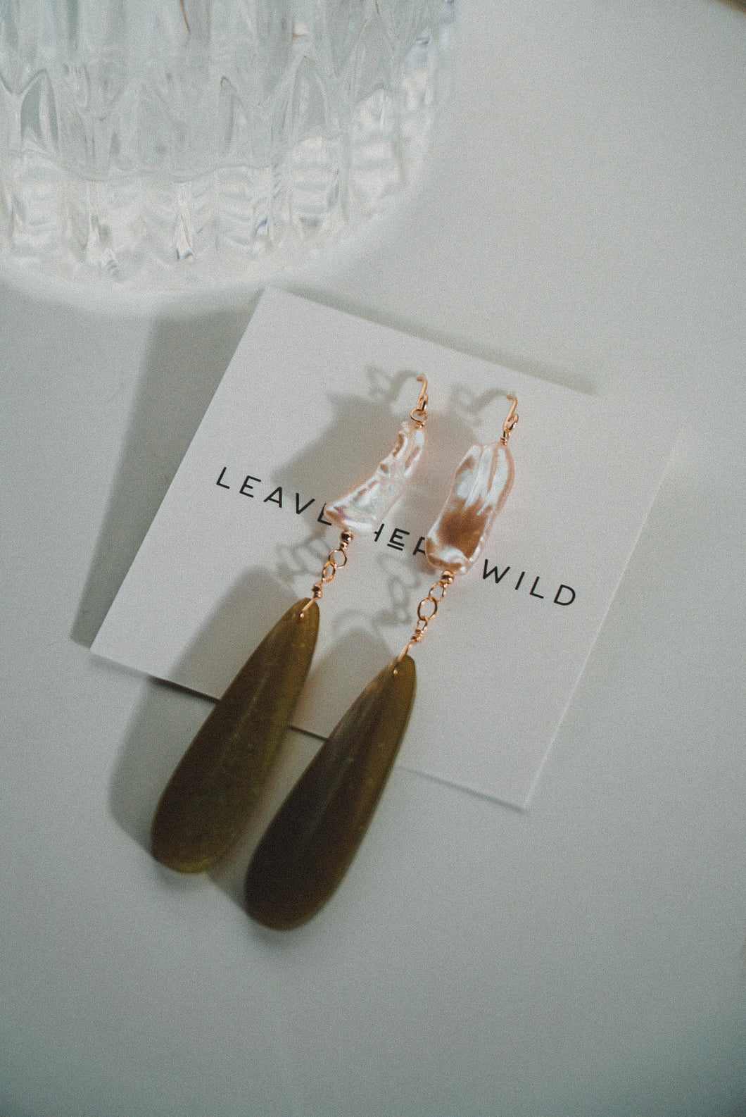 Jade and Pearl Earrings