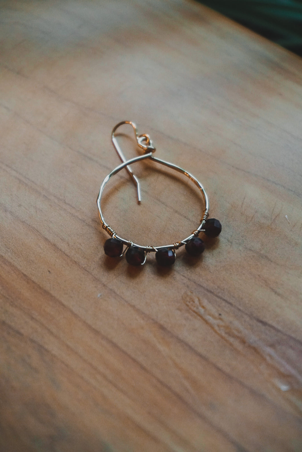 Gemstone Hoops